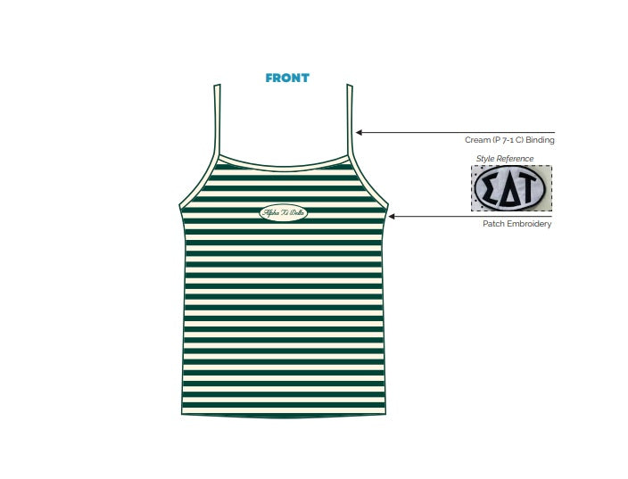 H3G-1972-University of South Carolina-Alpha Xi Delta (AXID) STRAPPY TANK