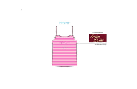 H3G-0783-Indiana University-alpha gamma delta-STRAPPY TANK - FULL LENGTH
