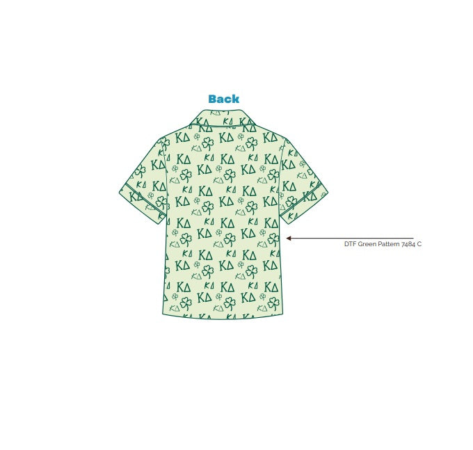 H3G-2487-University of Oregon-Kappa Delta-AUGUST SET - SATIN PAJAMA TOP