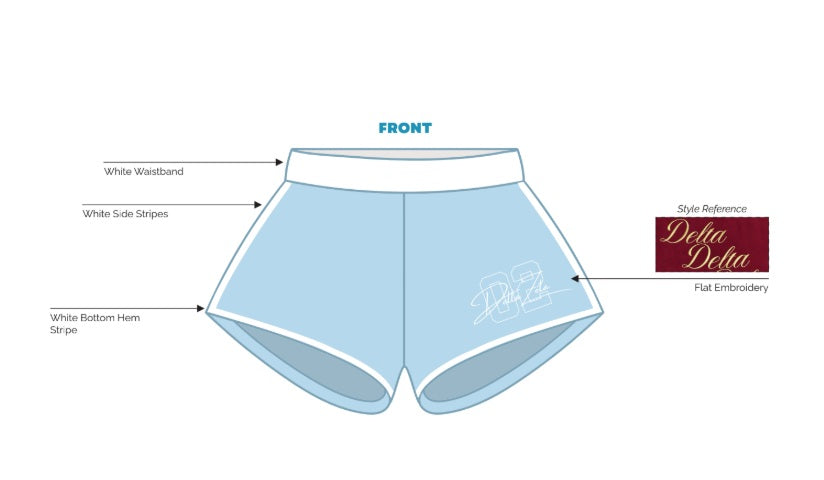 H3G-1202-University of Kentucky-Delta Zeta-BOOTY SHORTS