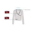 H3G-1849-Indiana University Bloomington-Gamma Phi beta-V-neck Wrap Tee