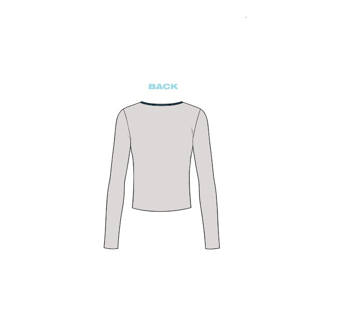 H3G-1849-Indiana University Bloomington-Gamma Phi beta-V-neck Wrap Tee