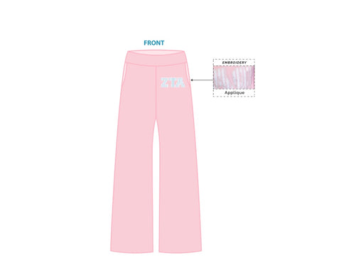 H3G-1058-Salisbury University-Zeta Tau Alpha-WIDE LEG SWEATPANTS