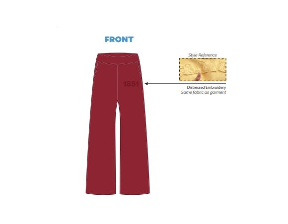 H3G-2613-Iowa State University-Alpha Delta Pi-Wide Leg Sweatpants
