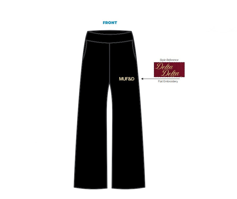 H3G-2658-Miami University-Fashion and Design Organization-WIDE LEG SWEATPANTS