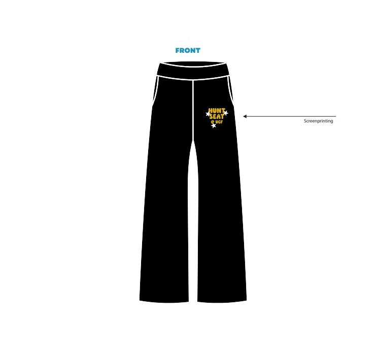 H3G-2240-University of Central Florida-Huntseat Team UCF-WIDE LEG SWEATPANTS