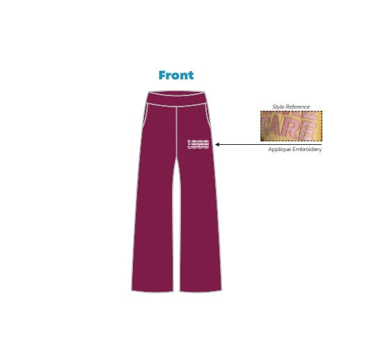 H3G-2288-Ohio State University-Zeta Tau Alpha-WIDE LEG SWEATPANTS