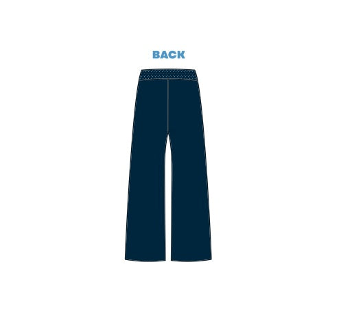 H3G-2595-University of Rhode Island-Delta Phi Epsilon Sorority-Wide Leg Sweatpants