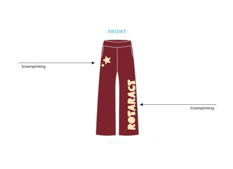 H3G-2940-San Diego State University-SDSU Rotaract-WIDE LEG SWEATPANTS