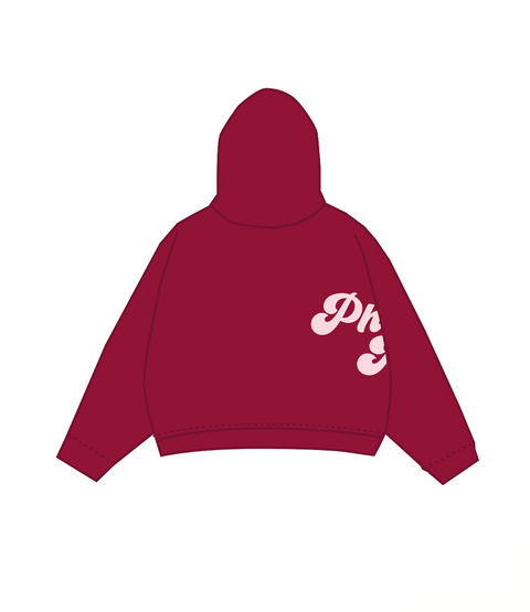 HG-0737 - Rutgers University - Phi Mu - Phi Nu Chapter Red Hoodie