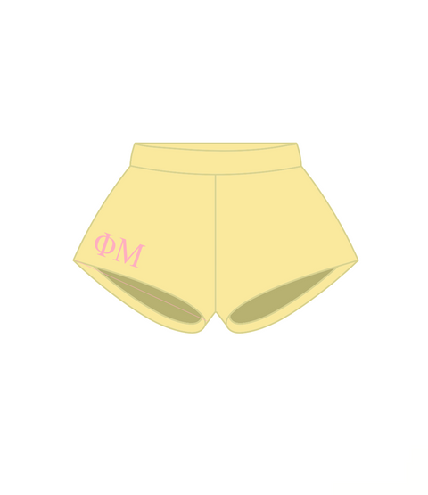 HG-0599 - Boise State University X Phi Mu Yellow Shorts