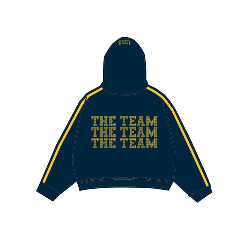 H3G-0817 - University of Michigan - Zeta Tau Alpha Zip Up Hoodie