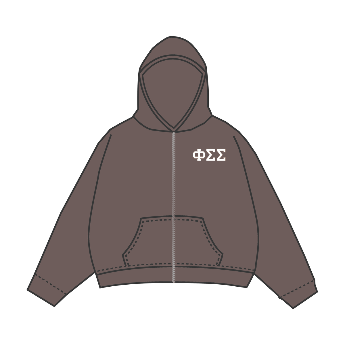 Zip Up - Chestnut