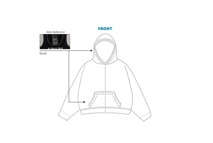H3G-2922-University of Miami-Sigma Delta Tau-ZIP UP HOODIE WHITE